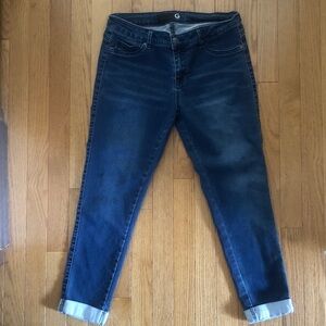 G by Guess Deep Blue Cropped Jeans